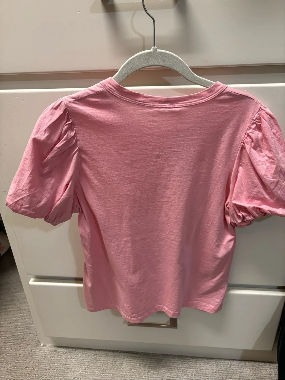A.L.C. Pink Puff Sleeve Tee